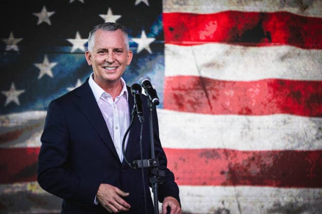 August 17, 2026, Tampa, Florida, USA: Democratic gubernatorial candidate DAVID JOLLY holds a final primary campaign rally at 1920 in Historic Ybor City just one day ahead of the elections in what will decide the Democratic nominee for the governors race. Tampa USA - ZUMAd256 20260817_znp_d256_045 Copyright: xDavexDeckerx