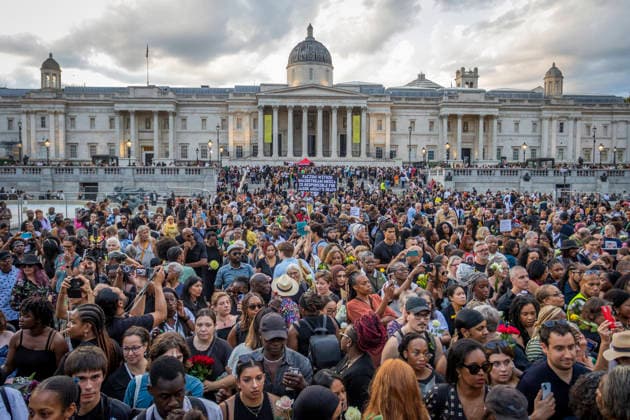 Vigil for Former Cambridge Professor Jason Arday Trafalgar Square, London, August 17, 2026 Thousands gathered in Trafalgar Square for a vigil in memory of former Cambridge professor Jason Arday, who died aged 41 last week. Attendees paid their respects by laying flowers and candles . The vigil, organised by Stand Up to Racism, brought together friends, supporters, academics and members of the public to remember Arday and honour his life and work., Credit:Zak Irfan Avalon  Copyright: xZakxIrfanx xAvalonx 1124826939