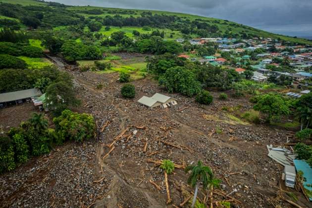 August 17, 2026, NÄÂÃäÂ»ÄÂLehu, Hawaii, U.S: NÄÂÃäÂ»ÄÂlehu, Hawaii after being damaged by Hurricane Lala photographed Monday, August 17, 2026. Lala hit the island chain on August 16, 2026 causing widespread wind and flood damage to the island. Sections of Highway 11 and other roads were washed out and thousands are without power, some of whom may not get it back for several weeks. NÄÂÃäÂ»ÄÂLehu U.S - ZUMAd149 20260817_zap_d149_005 Copyright: xJamesxD.xDeCampx