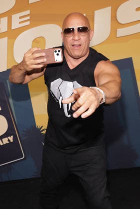 LOS ANGELES, CA, AUGUST 17: Vin Diesel and Meadow Walker attending the 25th Anniversary Screening and Celebration of *The Fast and the Furious* on August 17, 2026, at Directors Village in Los Angeles, California on August 17, 2026. Credit: Crash AdMedia 458956 2026 08 17 California Los Angeles  Copyright: xAdMediax STAR_458956_065