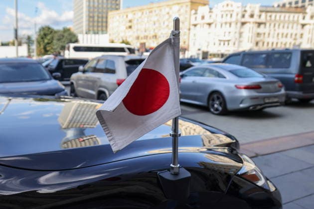 RUSSIA, MOSCOW - AUGUST 18, 2026: A car brings Akira Muto, Ambassador of Japan, to the main building of the Russian Foreign Ministry. Vladimir Gerdo TASS  96319269