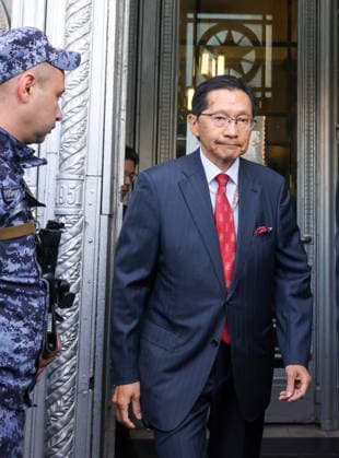 RUSSIA, MOSCOW - AUGUST 18, 2026: Akira Muto, Ambassador of Japan, emerges from the main building of the Russian Foreign Ministry. Vladimir Gerdo TASS  96319533