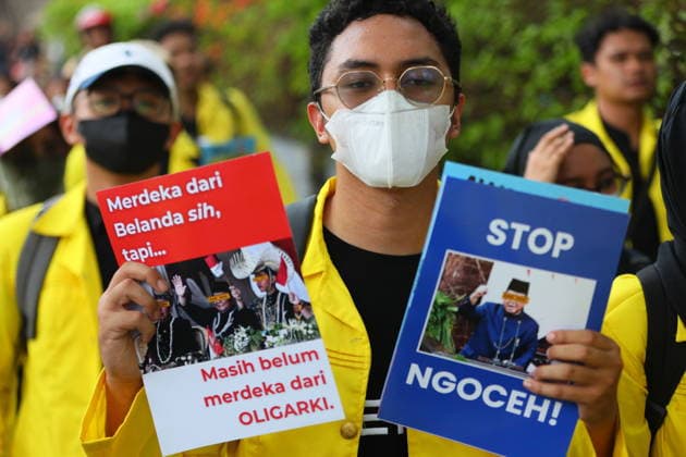 August 18, 2026, Central Jakarta, Jakarta, indonesia: JAKARTA, Indonesia Ã¢â‚¬ Student groups led by the Student Executive Board of the University of Indonesia (BEM UI) are scheduled to stage a protest at Bundaran Hotel Indonesia (HI), Central Jakarta, on Tuesday, August 18, 2026. The action, titled Ã¢â‚¬oeMerebut KemerdekaanÃ¢â‚¬Â (Reclaiming Independence), is expected to begin at around 1 p.m. local time...According to BEM UI, the protest will raise concerns over governance, economic conditions, public policy and civil liberties. The group has outlined eight key demands, including:..Ã¢â‚¬Â¢ An end to policies it describes as state domination over citizens.Ã¢â‚¬Â¢ Stronger action against corruption, collusion and nepotism.Ã¢â‚¬Â¢ Genui  - ZUMAp146 20260818_zap_p146_016 Copyright: xDennyxPohanx