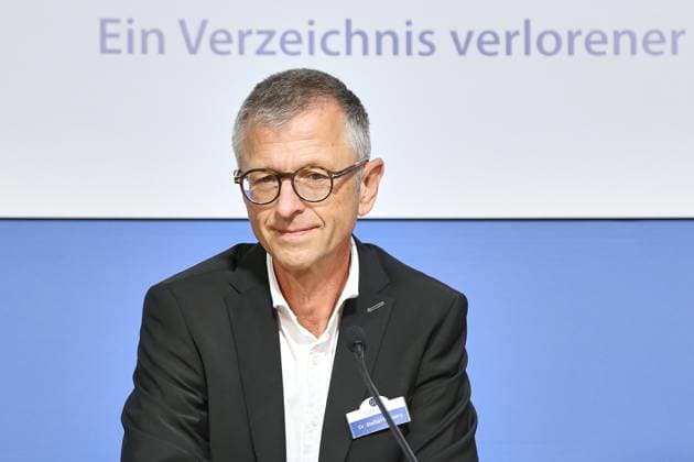 Berlin, Deutschland, 18.08.2026: Haus der Bundespressekonferenz: PK: Deutsche Stiftung Denkmalschutz, Das Schwarzbuch der Denkmalpflege - ein Verzeichnis verlorener Geschichte: Steffen Skudelny, Vorstand *** Berlin, Germany, August 18, 2026; Federal Press Conference Center; Press Conference of the German Foundation for the Preservation of Historical Monuments; *The Black Book of Historic Preservation: A Catalog of Lost History*; Steffen Skudelny, Executive Director Copyright: xdtsxNachrichtenagenturx dts_130367