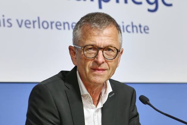 Berlin, Deutschland, 18.08.2026: Haus der Bundespressekonferenz: PK: Deutsche Stiftung Denkmalschutz, Das Schwarzbuch der Denkmalpflege - ein Verzeichnis verlorener Geschichte: Steffen Skudelny, Vorstand *** Berlin, Germany, August 18, 2026; Federal Press Conference Center; Press Conference of the German Foundation for the Preservation of Historical Monuments; *The Black Book of Historic Preservation: A Catalog of Lost History*; Steffen Skudelny, Executive Director Copyright: xdtsxNachrichtenagenturx dts_130370