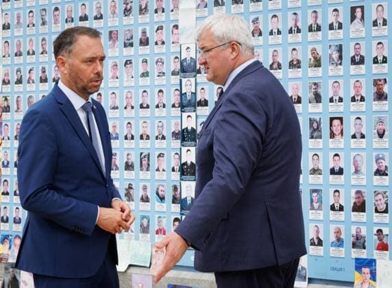 Vice-prime minister and Minister of Foreign Affairs Maxime Prevot and Ukraine s Foreign Minister Andriy Sybiha pictured during a visit to Kyiv, Tuesday 18 August 2026, part of a visit of the Belgian Foreign Minister to Ukraine.  BENOITxDOPPAGNE 183660642