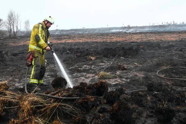 Fire in the Belgian High Fens 18 08 2026 FAGNES, BELGIUM - AUGUST 18 : Fire in the Belgian High Fens «The worst fire in Belgium s history» on August 18, 2026 in Fagnes, Belgium, 18 08 2026 Hautes Fagnes Belgium  Copyright: xDidierxLebrunx