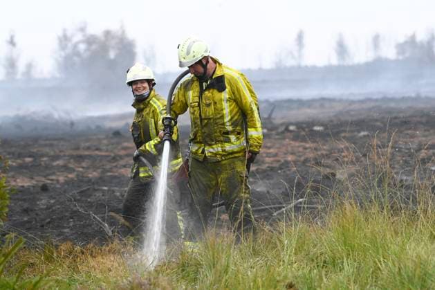 Fire in the Belgian High Fens 18 08 2026 FAGNES, BELGIUM - AUGUST 18 : Fire in the Belgian High Fens «The worst fire in Belgium s history» on August 18, 2026 in Fagnes, Belgium, 18 08 2026 Hautes Fagnes Belgium  Copyright: xDidierxLebrunx