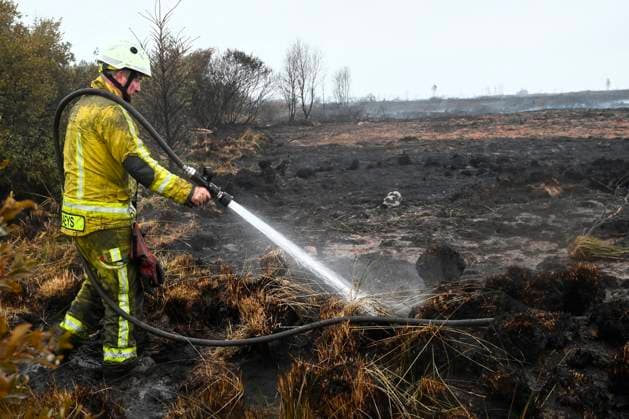 Fire in the Belgian High Fens 18 08 2026 FAGNES, BELGIUM - AUGUST 18 : Fire in the Belgian High Fens «The worst fire in Belgium s history» on August 18, 2026 in Fagnes, Belgium, 18 08 2026 Hautes Fagnes Belgium  Copyright: xDidierxLebrunx