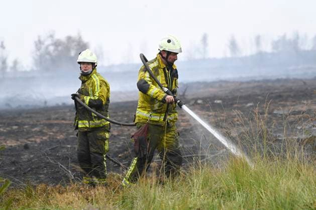 Fire in the Belgian High Fens 18 08 2026 FAGNES, BELGIUM - AUGUST 18 : Fire in the Belgian High Fens «The worst fire in Belgium s history» on August 18, 2026 in Fagnes, Belgium, 18 08 2026 Hautes Fagnes Belgium  Copyright: xDidierxLebrunx