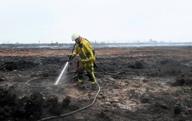 Fire in the Belgian High Fens 18 08 2026 FAGNES, BELGIUM - AUGUST 18 : Fire in the Belgian High Fens «The worst fire in Belgium s history» on August 18, 2026 in Fagnes, Belgium, 18 08 2026 Hautes Fagnes Belgium  Copyright: xDidierxLebrunx