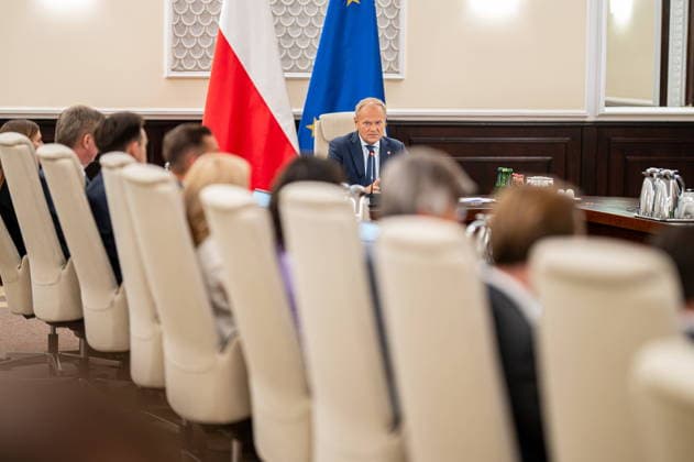 Warszawa 18.08.2026 Polish Government meeting --- Posiedzenie rzadu. Persons shown : Donald Tusk Fot. Kai Taller Arena Akcji NEWSPIX.PL --- newspix.pl POLAND OUT! 
