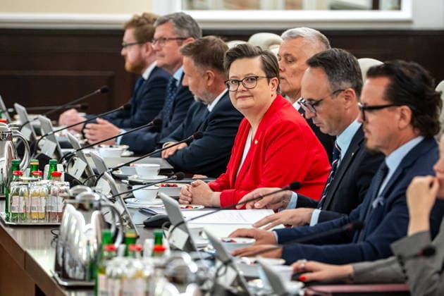 Warszawa 18.08.2026 Polish Government meeting --- Posiedzenie rzadu. Persons shown : Katarzyna Lubnauer Fot. Kai Taller Arena Akcji NEWSPIX.PL --- newspix.pl POLAND OUT! 