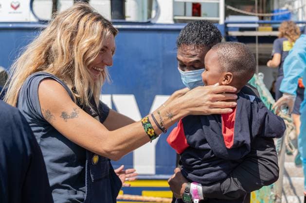 August 18, 2026, Ravenna, Italy: RAVENNA, ITALY Ã¢â‚¬ AUGUST 18, 2026: The Humanity 1, a search-and-rescue vessel operated by German NGO SOS Humanity, arrives at the port of Ravenna, Italy, on August 18, 2026, carrying 73 migrants rescued in the central Mediterranean between Malta and Lampedusa. According to SOS Humanity, those rescued include 17 minors and five women. Italian authorities designated Ravenna as the vessel s port of disembarkation. The arrival marks the city s 28th migrant disembarkation since December 2022 and its fourth in 2026. Ravenna Italy - ZUMAq101 20260818_zna_q101_012 Copyright: xSilviaxCasadeix