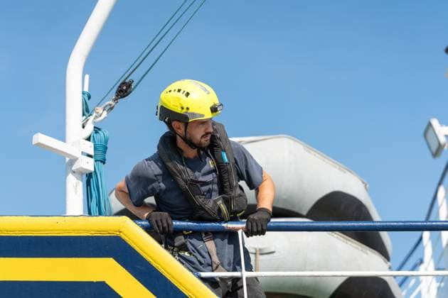 August 18, 2026, Ravenna, Italy: RAVENNA, ITALY Ã¢â‚¬ AUGUST 18, 2026: The Humanity 1, a search-and-rescue vessel operated by German NGO SOS Humanity, arrives at the port of Ravenna, Italy, on August 18, 2026, carrying 73 migrants rescued in the central Mediterranean between Malta and Lampedusa. According to SOS Humanity, those rescued include 17 minors and five women. Italian authorities designated Ravenna as the vessel s port of disembarkation. The arrival marks the city s 28th migrant disembarkation since December 2022 and its fourth in 2026. Ravenna Italy - ZUMAq101 20260818_zna_q101_020 Copyright: xSilviaxCasadeix