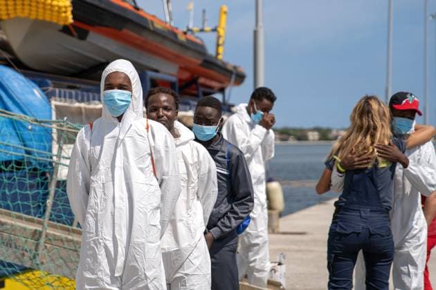 August 18, 2026, Ravenna, Italy: RAVENNA, ITALY Ã¢â‚¬ AUGUST 18, 2026: The Humanity 1, a search-and-rescue vessel operated by German NGO SOS Humanity, arrives at the port of Ravenna, Italy, on August 18, 2026, carrying 73 migrants rescued in the central Mediterranean between Malta and Lampedusa. According to SOS Humanity, those rescued include 17 minors and five women. Italian authorities designated Ravenna as the vessel s port of disembarkation. The arrival marks the city s 28th migrant disembarkation since December 2022 and its fourth in 2026. Ravenna Italy  - ZUMAq101 20260818_zna_q101_029 Copyright: xSilviaxCasadeix