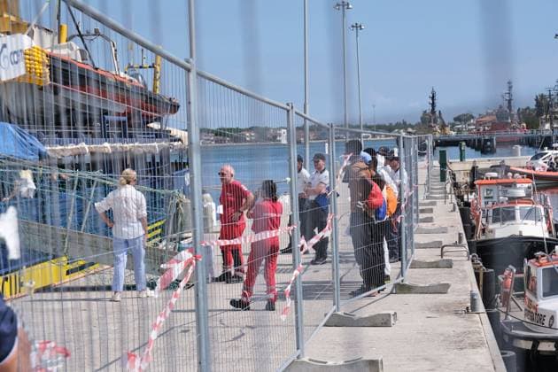 August 18, 2026, Marina Di Ravenna, Italy: MARINA DI RAVENNA, ITALY Ã¢â‚¬ AUGUST 18, 2026: The Humanity 1, a search-and-rescue vessel operated by German NGO SOS Humanity, docks at the port of Marina di Ravenna, Italy, on August 18, 2026, carrying 73 migrants rescued in the Mediterranean Sea during two operations on August 8 and 13. The group, mainly from Sudan and also including people from Somalia and South Sudan, included 17 minors. Marina Di Ravenna Italy  - ZUMAq101 20260818_zna_q101_058 Copyright: xLorenzoxPasinix