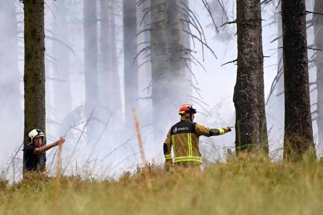 Fire in the Belgian High Fens 18 08 2026 FAGNES, BELGIUM - AUGUST 18 : Fire in the Belgian High Fens «The worst fire in Belgium s history» on August 18, 2026 in Fagnes, Belgium, 18 08 2026 Hautes Fagnes Belgium  Copyright: xDidierxLebrunx