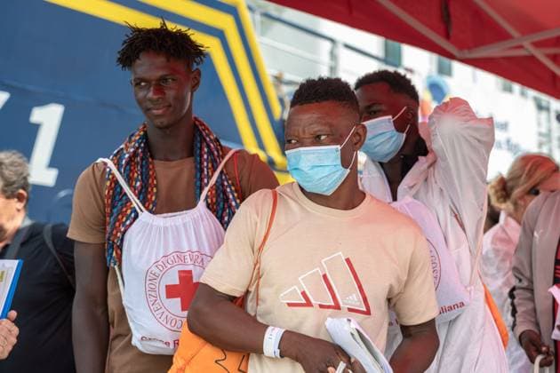 August 18, 2026, Ravenna, Italy: RAVENNA, ITALY Ã¢â‚¬ AUGUST 18, 2026: The Humanity 1 enters the port of Ravenna on August 18, 2026, with 73 people rescued in the central Mediterranean aboard, after Italian authorities assigned the northern Adriatic city as its port of disembarkation. The group includes 17 minors and five women. The arrival represents RavennaÃ¢â‚¬â ¢s fourth migrant disembarkation of 2026 and the 28th since the city began receiving rescue vessels in December 2022. Ravenna Italy - ZUMAq101 20260818_zna_q101_086 Copyright: xSilviaxCasadeix