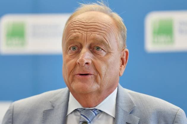 Berlin, Deutschland, 18.08.2026: Haus der Deutschen Land- und Ernährungswirtschaft: Pressekonferenz des Bauernverbands zur Erntebilanz: Joachim Rukwied, Präsident Deutscher Bauernverband *** Berlin, Germany, August 18, 2026 House of the German Agricultural and Food Industry Press conference of the German Farmers Association on the harvest report Joachim Rukwied, President of the German Farmers Association Copyright: xdtsxNachrichtenagenturx dts_130384
