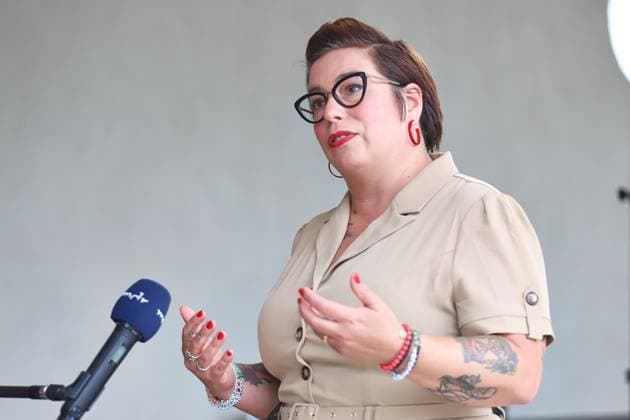 Halle (Saale), Sachsen-Anhalt, Deutschland, 18.08.2026: Leibniz-Institut für Agrarentwicklung in Transformationsökonomien (IAMO): IHK-Wahldialog: Susan Sziborra-Seidlitz (Grüne) gibt ein Interview *** Halle-Saale, Saxony-Anhalt, Germany, August 18, 2026 Leibniz Institute for Agricultural Development in Transition Economies (IAMO) IHK Election Forum Susan Sziborra Seidlitz (Greens) gives an interview Copyright: xdtsxNachrichtenagenturx dts_130387