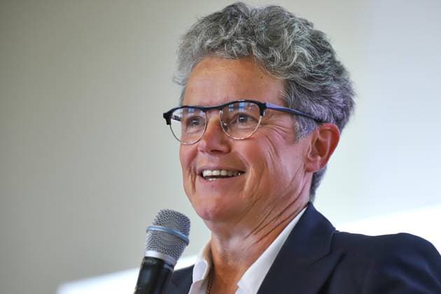 Halle (Saale), Sachsen-Anhalt, Deutschland, 18.08.2026: Leibniz-Institut für Agrarentwicklung in Transformationsökonomien (IAMO): IHK-Wahldialog: Lydia Hüskens (FDP) *** Halle-Saale, Saxony-Anhalt, Germany, August 18, 2026 Leibniz Institute for Agricultural Development in Transition Economies (IAMO) IHK Election Forum Lydia Hüskens, FDP Copyright: xdtsxNachrichtenagenturx dts_130391
