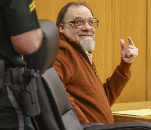 August 18, 2026, Brooksville, Florida, USA: Jeffrey Crum attends his murder trial on Tuesday, Aug. 18, 2026, at the Hernando County Courthouse in Brooksville. Crum is charged in the 1993 killing of 12-year-old Jennifer Odom, a case that remained unsolved for decades. Prosecutors are seeking the death penalty. Brooksville USA - ZUMAs70_ 20260818_zan_s70_068 Copyright: xDouglasxR.xCliffordx