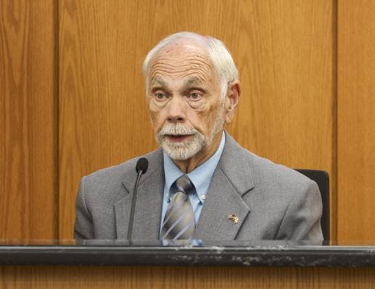 August 18, 2026, Brooksville, Florida, USA: Harold Sample, neighbor of Jennifer Odom, gives testimony during the trial of Jeffrey Crum on Tuesday, Aug. 18, 2026, at the Hernando County Courthouse in Brooksville. Brooksville USA - ZUMAs70_ 20260818_zan_s70_073 Copyright: xDouglasxR.xCliffordx