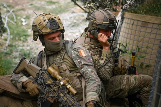 NATO Eagle Spearhead exercise in Romania CINCU, ROMANIA - AUGUST 18: Servicemen participate in the NATO Eagle Spearhead exercise at the Getica National Training Center in Cincu, Brasov County, Romania, on August 18, 2026. Alex Nicodim Anadolu Cincu Romania. Editorial use only. Please get in touch for any other usage.  Copyright: x2026xAnadoluxAlexxNicodimx
