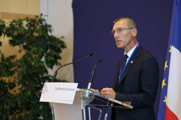 Press conference following the cyberattack targeting France tax authority - Paris Deputy Director-General of ANSSI, Colonel Stephane Bajard gives a press conference on the State s response following the cyberattack targeting France s tax authority, the Directorate General of Public Finances (Direction generale des Finances Publiques - DGFiP) at Bercy, France s Economy and Finance Ministry in Paris on August 18, 2026. Photo by Raphael Lafargue ABACAPRESS.COM Paris France  Copyright: xLafarguexRaphael ABACAx