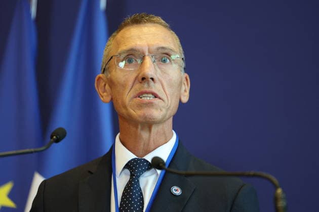 Press conference following the cyberattack targeting France tax authority - Paris Deputy Director-General of ANSSI, Colonel Stephane Bajard gives a press conference on the State s response following the cyberattack targeting France s tax authority, the Directorate General of Public Finances (Direction generale des Finances Publiques - DGFiP) at Bercy, France s Economy and Finance Ministry in Paris on August 18, 2026. Photo by Raphael Lafargue ABACAPRESS.COM Paris France  Copyright: xLafarguexRaphael ABACAx