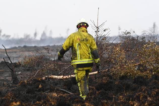 Fire in the Belgian High Fens 18 08 2026 FAGNES, BELGIUM - AUGUST 18 : Fire in the Belgian High Fens «The worst fire in Belgium s history» on August 18, 2026 in Fagnes, Belgium, 18 08 2026 Hautes Fagnes Belgium  Copyright: xDidierxLebrunx