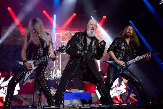 Judas Priest performs at Navarra Arena in Pamplona PAMPLONA, SPAIN, AUGUST 18, 2026: Judas Priest performs at Navarra Arena in Pamplona as part of the legendary British heavy metal band s two-date tour in Spain. Led by vocalist Rob Halford, the band performs songs from a career spanning more than five decades, cementing its status as one of the most influential acts in heavy metal history. Pamplona Spain Copyright: x xUnaixBeroizx xJNAxPressx