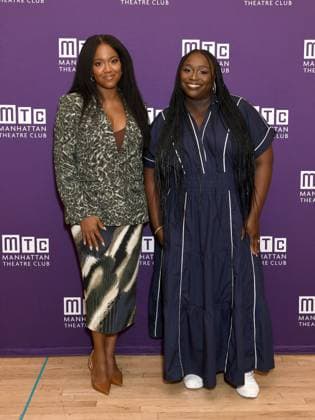 Whitney White, Jocelyn Bioh at the press conference for SCHOOL GIRLS; OR, THE AFRICAN MEAN GIRLS PLAY Press Meet & Greet, Manhattan Theatre Club Studios, New York, NY, August 17, 2026. Photo By: Quoin Pics Everett Collection SCHOOL GIRLS; OR, THE AFRICAN MEAN GIRLS PLAY Press Meet & Greet PUBLICATIONXNOTxINxCANxCHNxFRAxITAxJPNxNORxPOLxRUSxESPxUKxUSA