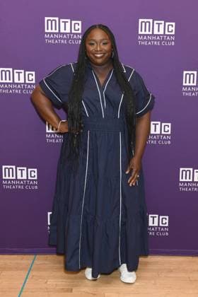 Jocelyn Bioh at the press conference for SCHOOL GIRLS; OR, THE AFRICAN MEAN GIRLS PLAY Press Meet & Greet, Manhattan Theatre Club Studios, New York, NY, August 17, 2026. Photo By: Quoin Pics Everett Collection SCHOOL GIRLS; OR, THE AFRICAN MEAN GIRLS PLAY Press Meet & Greet PUBLICATIONXNOTxINxCANxCHNxFRAxITAxJPNxNORxPOLxRUSxESPxUKxUSA