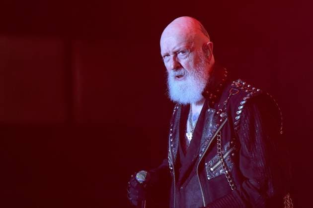 August 18, 2026, Pamplona, Spain: PAMPLONA, SPAIN, AUGUST 18, 2026: Judas Priest performs at Navarra Arena in Pamplona as part of the legendary British heavy metal band s two-date tour in Spain. Led by vocalist Rob Halford, the band performs songs from a career spanning more than five decades, cementing its status as one of the most influential acts in heavy metal history. Pamplona Spain  - ZUMAq101 20260818_zna_q101_156 Copyright: xUnaixBeroizx