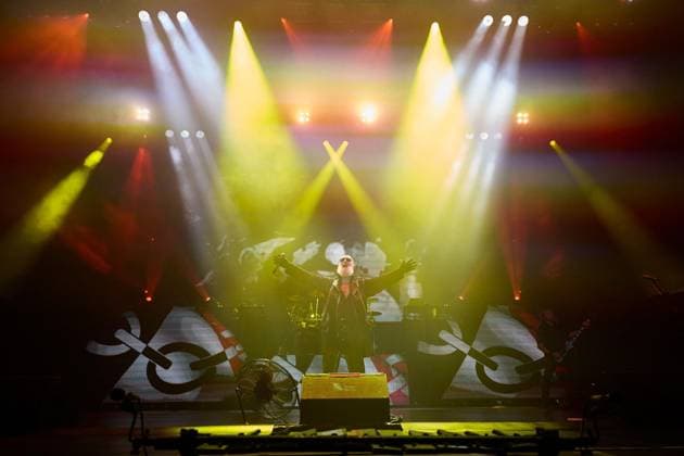 August 18, 2026, Pamplona, Spain: PAMPLONA, SPAIN, AUGUST 18, 2026: Judas Priest performs at Navarra Arena in Pamplona as part of the legendary British heavy metal band s two-date tour in Spain. Led by vocalist Rob Halford, the band performs songs from a career spanning more than five decades, cementing its status as one of the most influential acts in heavy metal history. Pamplona Spain  - ZUMAq101 20260818_zna_q101_157 Copyright: xUnaixBeroizx