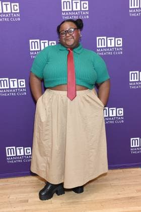 Erin Morton at the press conference for SCHOOL GIRLS; OR, THE AFRICAN MEAN GIRLS PLAY Press Meet & Greet, Manhattan Theatre Club Studios, New York, NY, August 17, 2026. Photo By: Quoin Pics Everett Collection SCHOOL GIRLS; OR, THE AFRICAN MEAN GIRLS PLAY Press Meet & Greet PUBLICATIONXNOTxINxCANxCHNxFRAxITAxJPNxNORxPOLxRUSxESPxUKxUSA