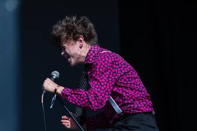 Vilar de Mouros 2026 opening day - 18 Aug 2026 British singer Tom A. Smith performs during the opening concert of Vilar de Mouros Festival 2026. Opening day of the Vilar de Mouros Festival 2026, including the surrounding area, the historic Roman bridge, festivalgoers arriving and relaxing near the river, local restaurants, security presence, and the first band performing on stage. Vilar de Mouros is one of the oldest music festivals in Portugal, often described as the country’s Woodstock. Vilar de Mouros Portugal Copyright: xDiogoxBaptistax xSOPAxImagesx DB_kickofVilardeMouros20260818_013