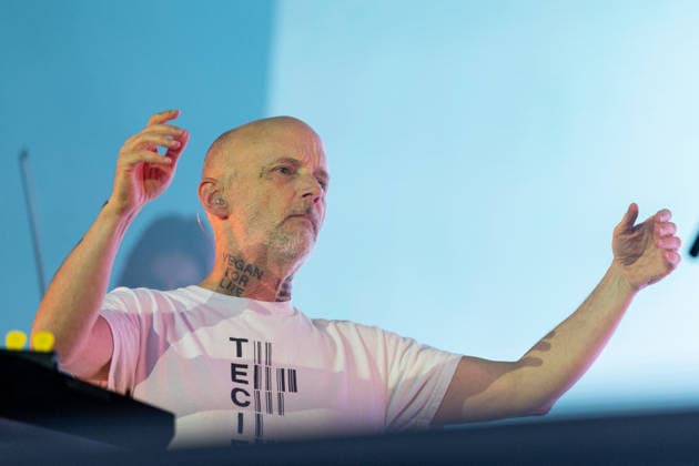 Konzert von Moby auf dem Kunst!Rasen Bonn - 18.08.26 Der US-amerikanische Elektronikmusiker Moby (Richard Melville Hall) beim Open-Air-Live-Auftritt auf dem Kunst!Rasen Bonn. Bonn Gronau Nordrhein-Westfalen Deutschland *** Moby concert at Kunst Rasen Bonn on August 18, 2026. American electronic musician Moby (Richard Melville Hall) performing live at an open-air concert at Kunst Rasen Bonn in Bonn, Gronau, North Rhine-Westphalia, Germany Copyright: xMarcxJohnx