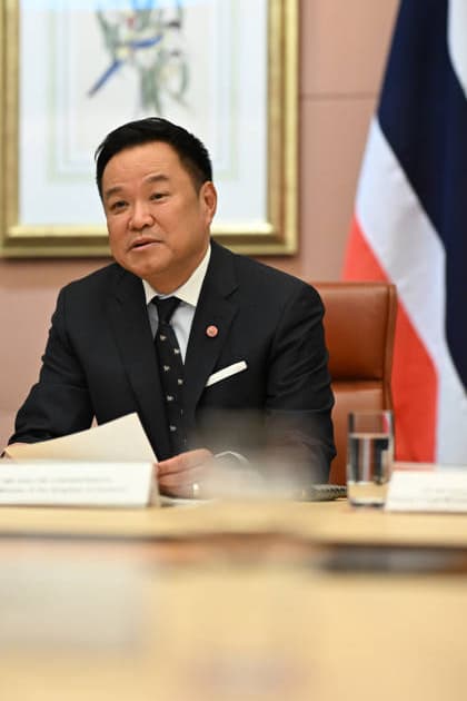 ANUTIN CHARNVIRAKUL AUSTRALIA VISIT, Prime Minister of Thailand Anutin Charnvirakul addresses Australian Prime Minister Anthony Albanese during a bilateral meeting at Parliament House, in Canberra, Wednesday, August 19, 2026. ( NO ARCHIVING CANBERRA AUSTRALIAN CAPITAL TERRITORY AUSTRALIA  Copyright: xLUKASxCOCHx 20260819115827518919