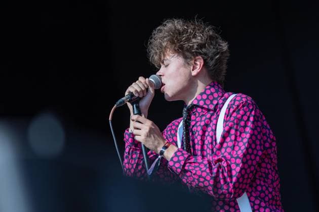 August 18, 2026, Vilar De Mouros, Portugal: British singer Tom A. Smith performs during the opening concert of Vilar de Mouros Festival 2026. Opening day of the Vilar de Mouros Festival 2026, including the surrounding area, the historic Roman bridge, festivalgoers arriving and relaxing near the river, local restaurants, security presence, and the first band performing on stage. Vilar de Mouros is one of the oldest music festivals in Portugal, often described as the country™s Woodstock. Vilar De Mouros Portugal - ZUMAs197 20260818_aaa_s197_073 Copyright: xDiogoxBaptistax