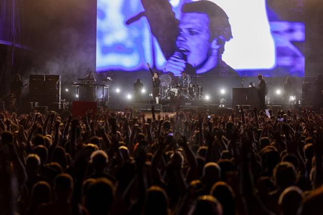 Yungblud – Live at Vilar de Mouros Festival 2026 - 19 Aug 2026 Dominic Richard Harrison known professionally as Yungblud performs as the headliner of the opening day of the Vilar de Mouros Festival, appearing on stage seated in a wheelchair due to a recent leg injury. Vilar de Mouros Portugal Copyright: xDiogoxBaptistax xSOPAxImagesx DB_YungbludVM20260818_029
