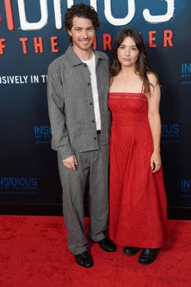 The director Jacob Chase and the actress Jessica Chase pose on the red carpet for the movie ‘Insidious: Out of the Further’ in Los Angeles, USA, 18 August 2026. Insidious: Out of the Further Red Carpet Event in Los Angeles !ACHTUNG: NUR REDAKTIONELLE NUTZUNG!  Copyright: xOmarxAlonsox AME432 20260819-55021175576_1