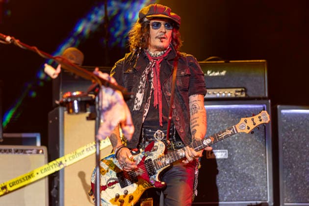 Hollywood Vampires perform at AO Arena Actor and musician Johnny Depp of Hollywood Vampires performs at AO Arena, Manchester, England, 18th August 2026. Editorial Use Only., Credit:Mike Gray MIKE GRAY - B4227 Avalon  Copyright: xMikexGrayx xMIKExGRAYx-xB4227x xAvalonx 1125388255