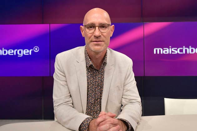 Lars Sänger in der ARD-Talkshow maischberger im Studio Berlin Adlershof. Berlin, 18.08.2026 *** Lars Sänger on the ARD talk show *maischberger* at the studio in Berlin-Adlershof, Berlin, August 18, 2026 Foto:xM.xBehrensx xFuturexImagex maischberger1808_6810