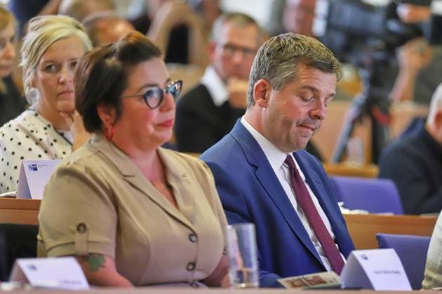 Halle (Saale), Sachsen-Anhalt, Deutschland, 18.08.2026: Leibniz-Institut für Agrarentwicklung in Transformationsökonomien (IAMO): IHK-Wahldialog: Susan Sziborra-Seidlitz (Grüne) und Sven Schulze (CDU) *** Halle-Saale, Saxony-Anhalt, Germany, August 18, 2026 Leibniz Institute for Agricultural Development in Transition Economies (IAMO), IHK, Wahldialog, Susan Sziborra Seidlitz (Greens), and Sven Schulze (CDU) Copyright: xdtsxNachrichtenagenturx dts_130434