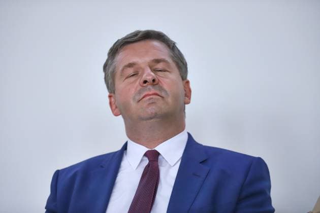 Halle (Saale), Sachsen-Anhalt, Deutschland, 18.08.2026: Leibniz-Institut für Agrarentwicklung in Transformationsökonomien (IAMO): IHK-Wahldialog: Sven Schulze (CDU) *** Halle-Saale, Saxony-Anhalt, Germany, August 18, 2026 Leibniz Institute for Agricultural Development in Transition Economies (IAMO) IHK Election Forum Sven Schulze, CDU Copyright: xdtsxNachrichtenagenturx dts_130405