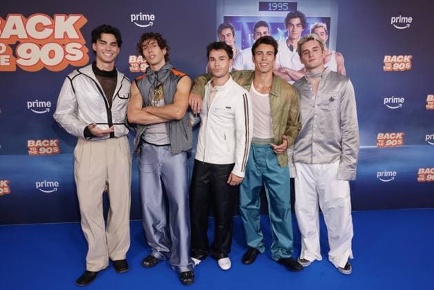 Back to the 90s Jacob Rott, Bene Schulz, Julien Brown, Tim Schäcker, Luis Freitag Premiere Back to the 90s im Delphi Filmpalast, Berlin Datum: 18.08.2026 *** Back to the 90s Jacob Rott, Bene Schulz, Julien Brown, Tim Schäcker, Luis Freitag Premiere of Back to the 90s at the Delphi Filmpalast, Berlin Date: August 18, 2026 Copyright: xEventpress Kratschx