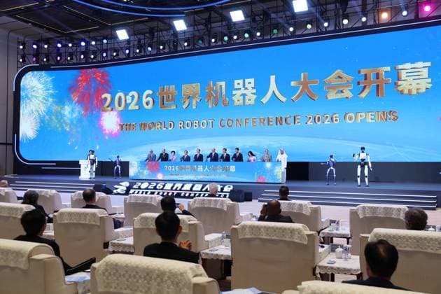 BEIJING, CHINA - AUGUST 19: The opening of the 2026 World Robot Conference is in progress at the Beiren Etrong International Exhibition and Convention Center on August 19, 2026 in Beijing, China. The World Robot Conference (WRC) 2026 is set to run from 19-23 August, serving as both a sprawling playground for industrial titans and a high-minded academic symposium for the architects of our automated future.  Copyright: xChinaxNewsxServicex 111660853061
